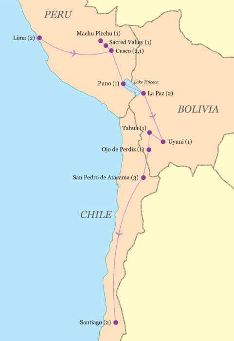 Best Of Peru Bolivia Chile 19day Travel Just 4u