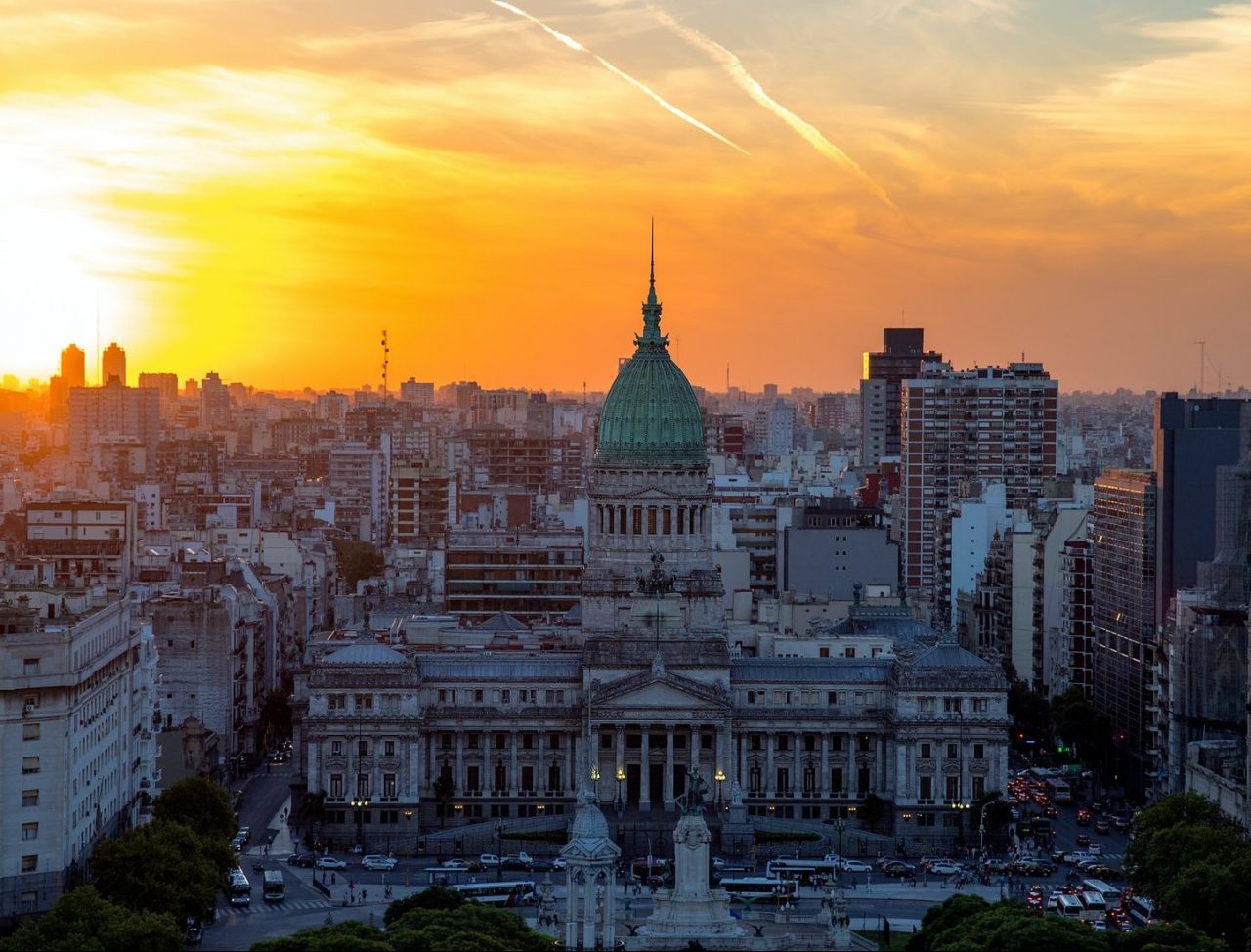 Buenos Aires at sunset