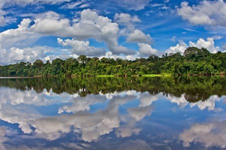 peru amazon blue sky