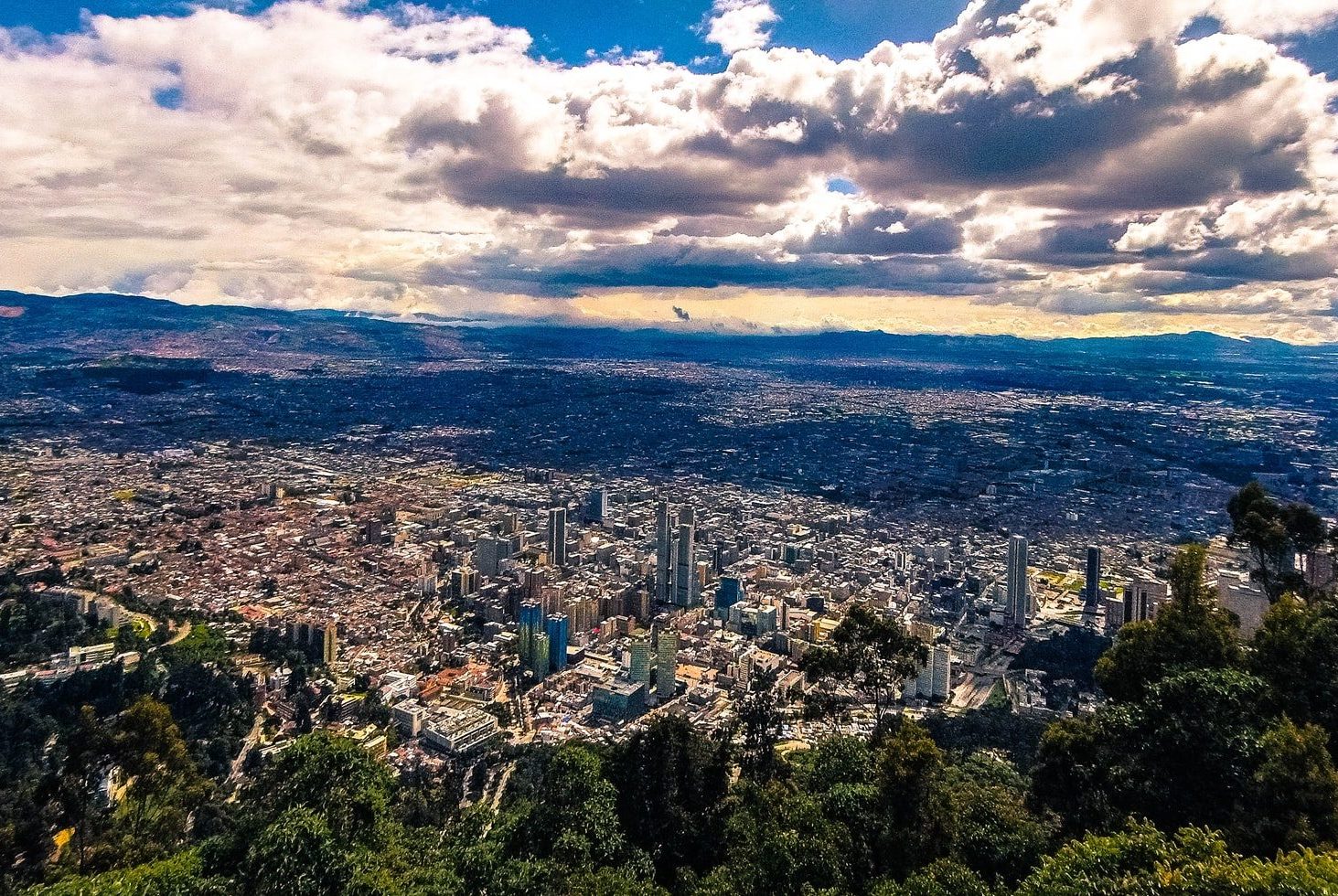 bogota Colombia view from monserrate