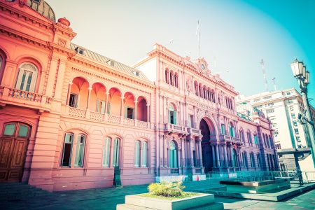 casa rosada at daytime