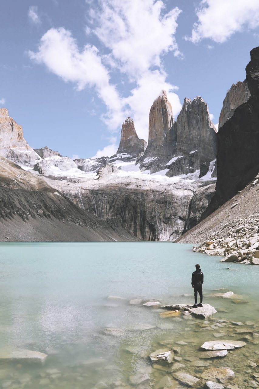 lake in Torres del Paine