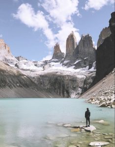 lake in Torres del Paine